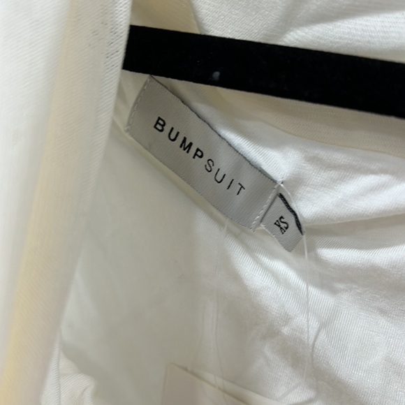 BUMPSUIT Off The Shoulder Mesh Dress in White - Picture 7 of 11